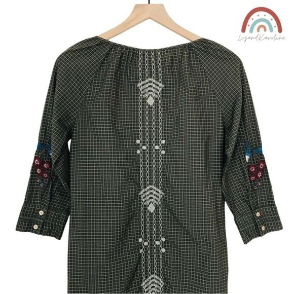 Johnny Was 3J Workshop Floral Embroidered Tunic Top - Picture 4 of 11